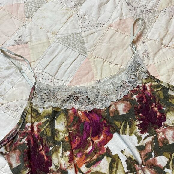 cato vintage y2k fairy floral sparkle lace trim babydoll style cami medium - Picture 2 of 7